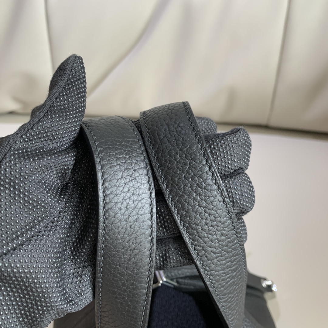 에르메스 피코탄 락18 블랙 은장 끌레망스 가죽